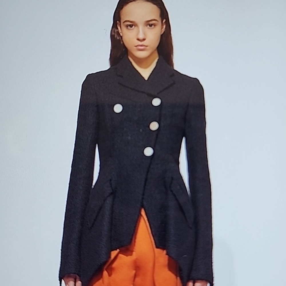 Proenza Schouler Black Asymmetrical Blazer